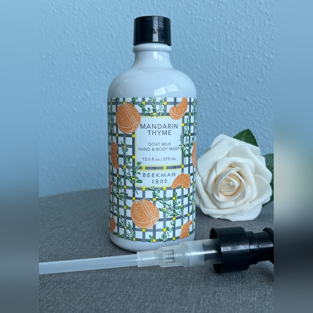 Beekman 1802 Mandarin Thyme Goat Milk Hand and Body Wash w/ pump 12.5 oz.